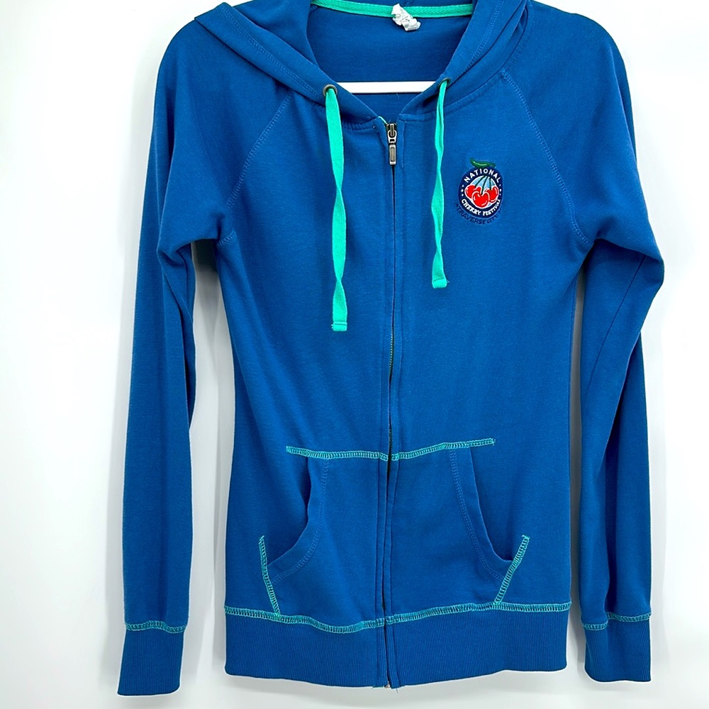 Traverse City Michigan National Cherry 🍒 Festival Full Zip Hoodie Jacket